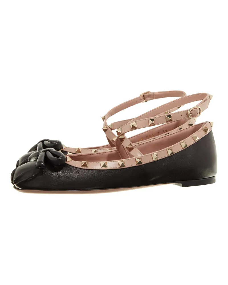 Valentino Garavani Loafer Ballerina Rockstud schwarz Schwarz