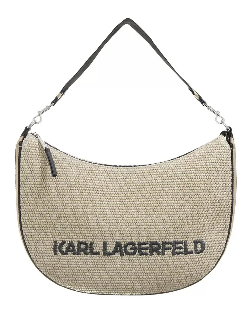 Karl Lagerfeld Hobo Bags K/Moon Md Shoulderbag Raffia beige Beige