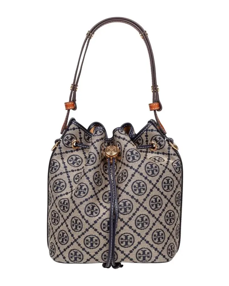 Tory Burch Beuteltaschen Monogram Case Bucket Bag beige Beige