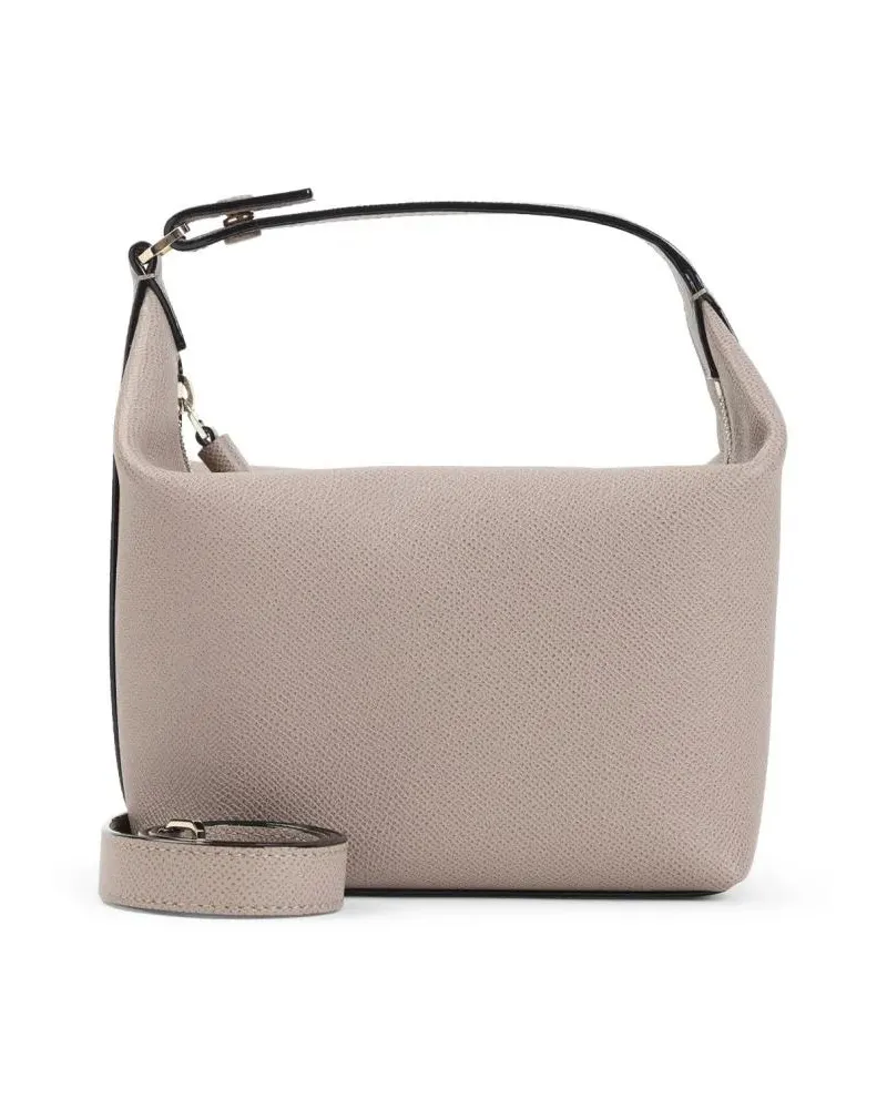 Valextra Hobo Bags Structured Calf Leather Shoulder Bag beige Beige