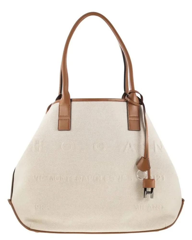 Hogan Shopper & Totes Medium Canvas Shopping Bag grau Grau