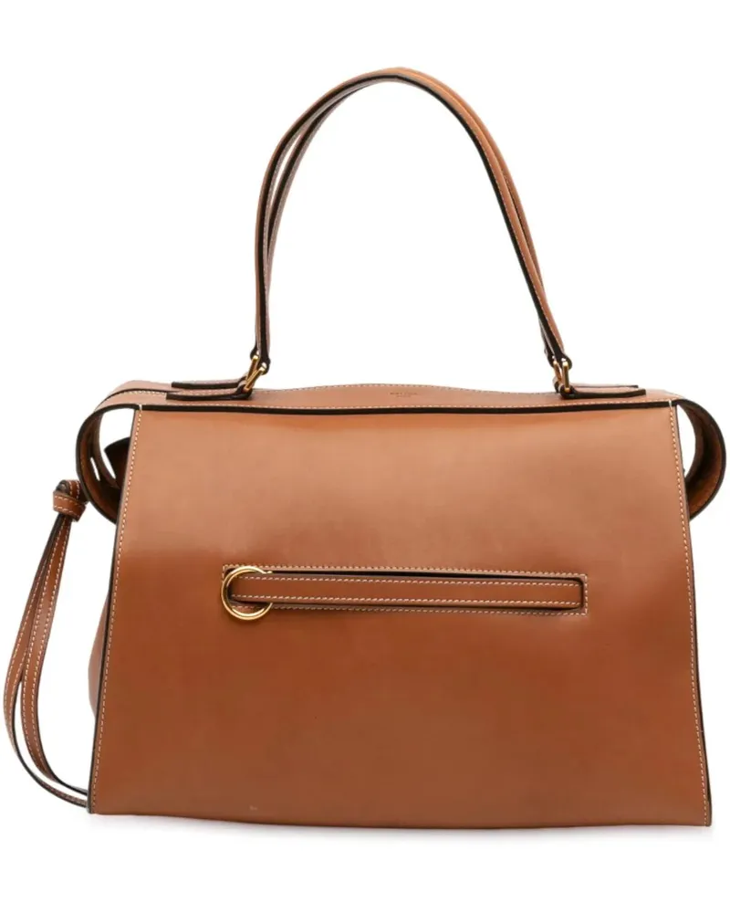 Celine Crossbody Bags Small Smooth Calfskin Ring Handbag braun Braun