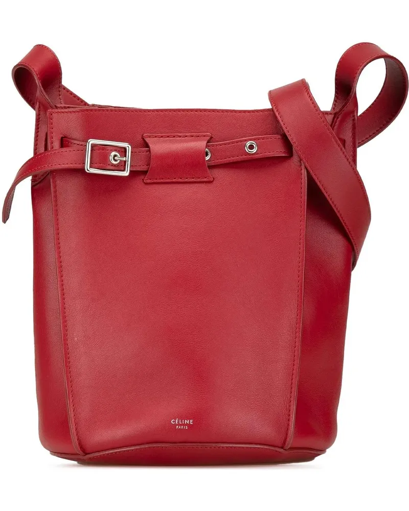 Celine Hobo Bags Leather Big Bag Bucket Crossbody rot Rot