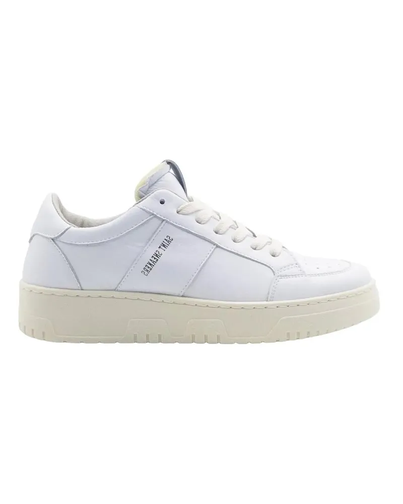 Saint Sneakers Low-Top Sneaker White Leather Basket Sneakers weiß Weiß