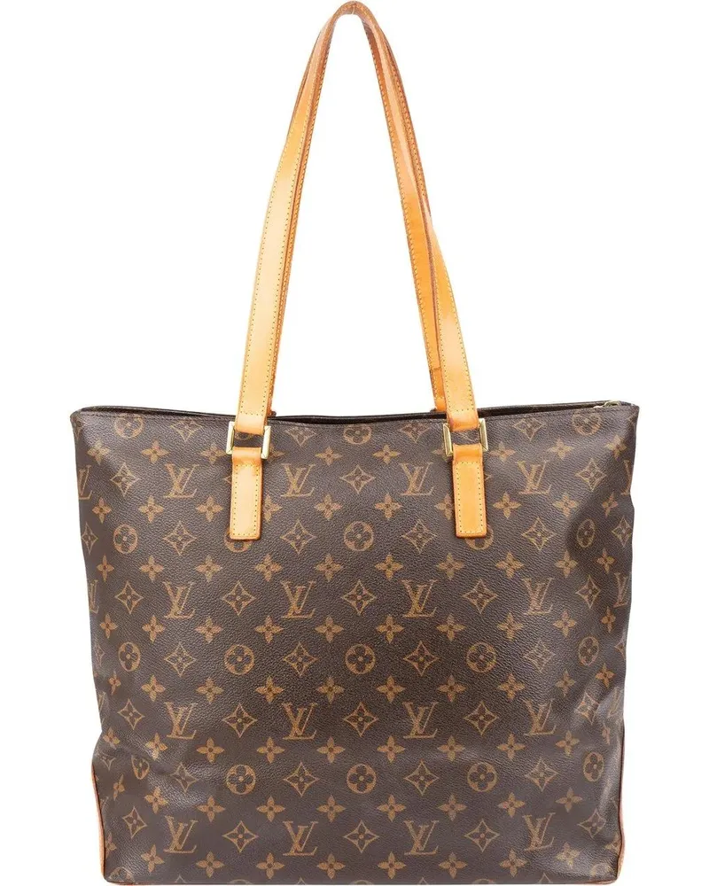 Louis Vuitton Crossbody Bags  Canvas Monogram Cabas Mezzo Shoulder braun Braun