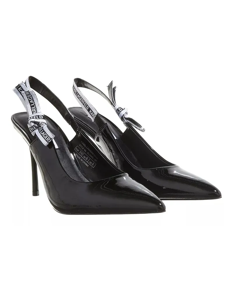Karl Lagerfeld Hohe Schuhe Sarabande Ribbon Sling schwarz Schwarz