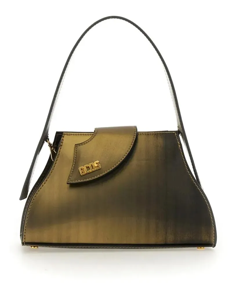 GCDS Crossbody Bags Small Comma Holographic Bag grün Grün