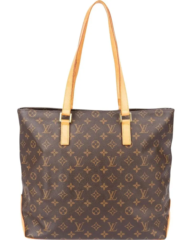 Louis Vuitton Crossbody Bags  Canvas Monogram Cabas Mezzo Shoulder braun Braun