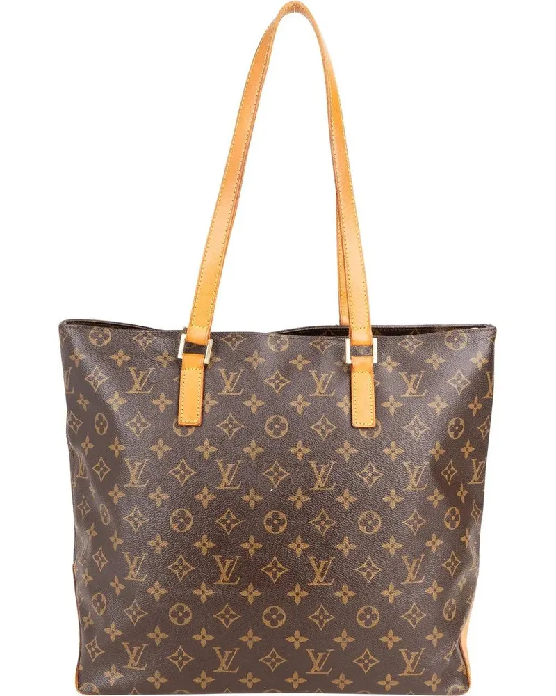 Louis Vuitton Crossbody Bags  Canvas Monogram Cabas Mezzo Shoulder braun Braun