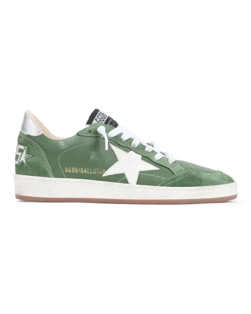 Golden Goose Low-Top Sneaker Green Leather Sneakers With Iconic Star Logo grün Grün