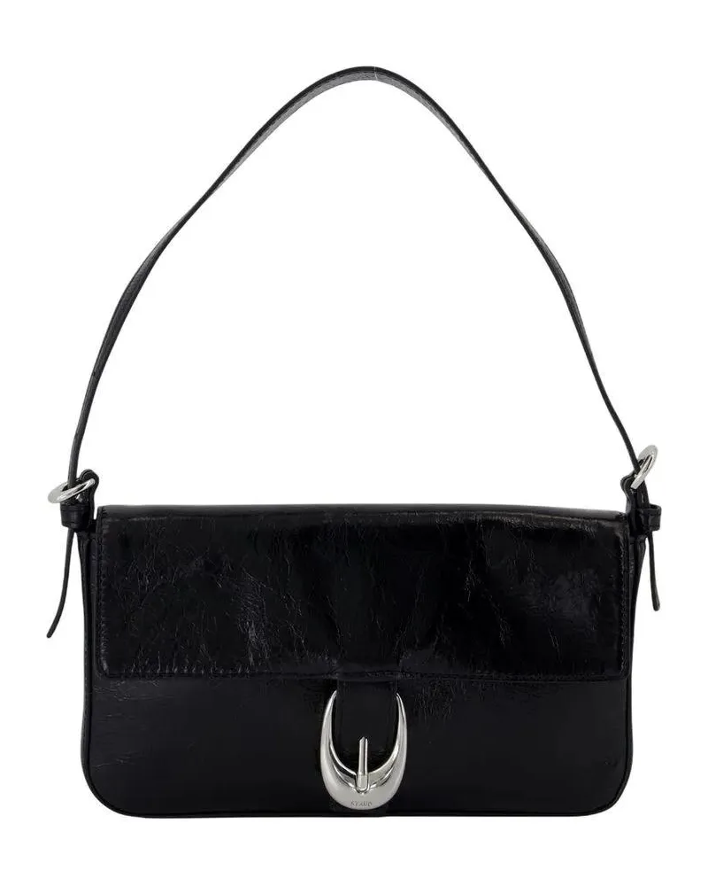 STAUD Hobo Bags Harlow Shoulder Bag - Leather - Black schwarz Schwarz