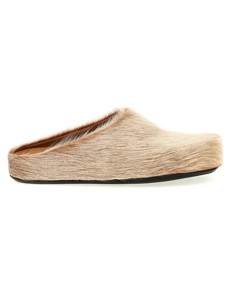 Marni Loafer 'Fussbett' Sabots beige Beige