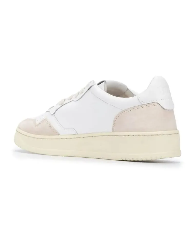 AUTRY Low-Top Sneaker Classic Low-Top White Sneakers With Textured Accen beige Beige
