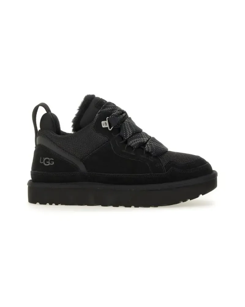 UGG Low-Top Sneaker Low-Top Leather And Textile Sneakers With Rubber S schwarz Schwarz