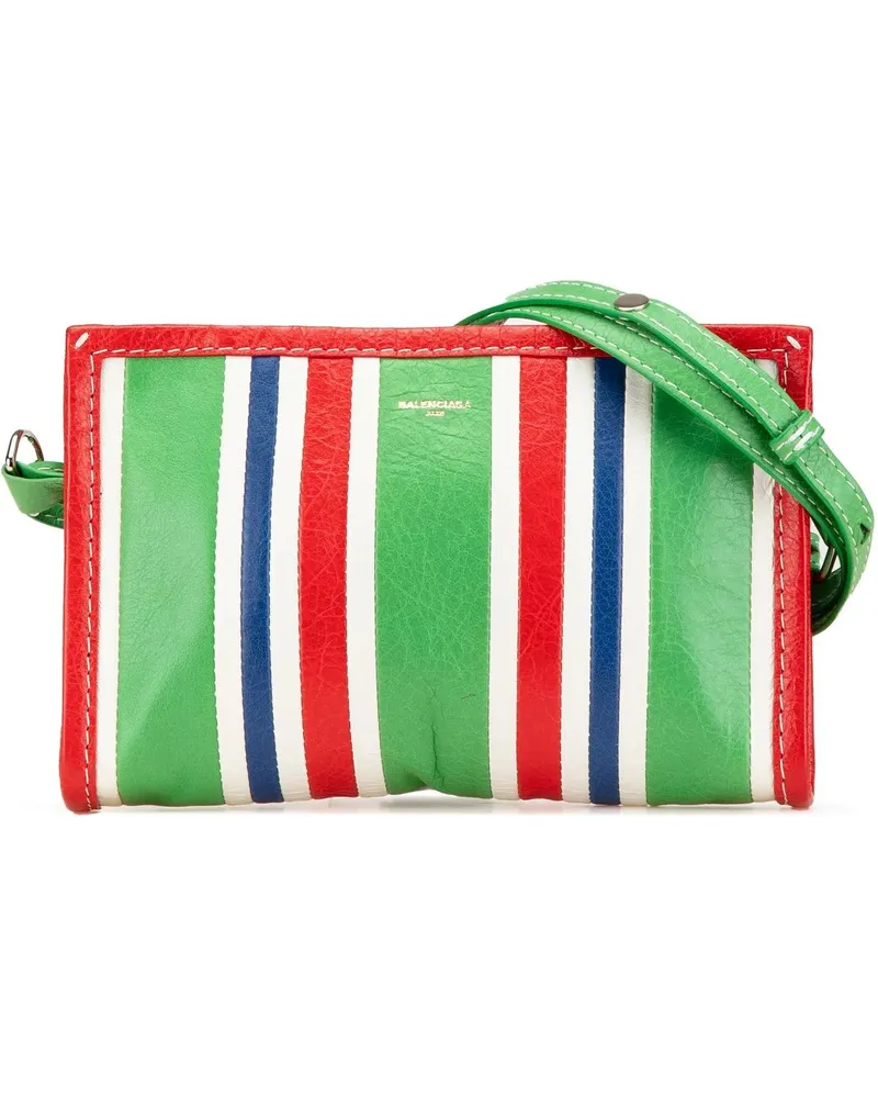 Balenciaga Hobo Bags 2005-2024 Lambskin Bazar Crossbody grün Grün