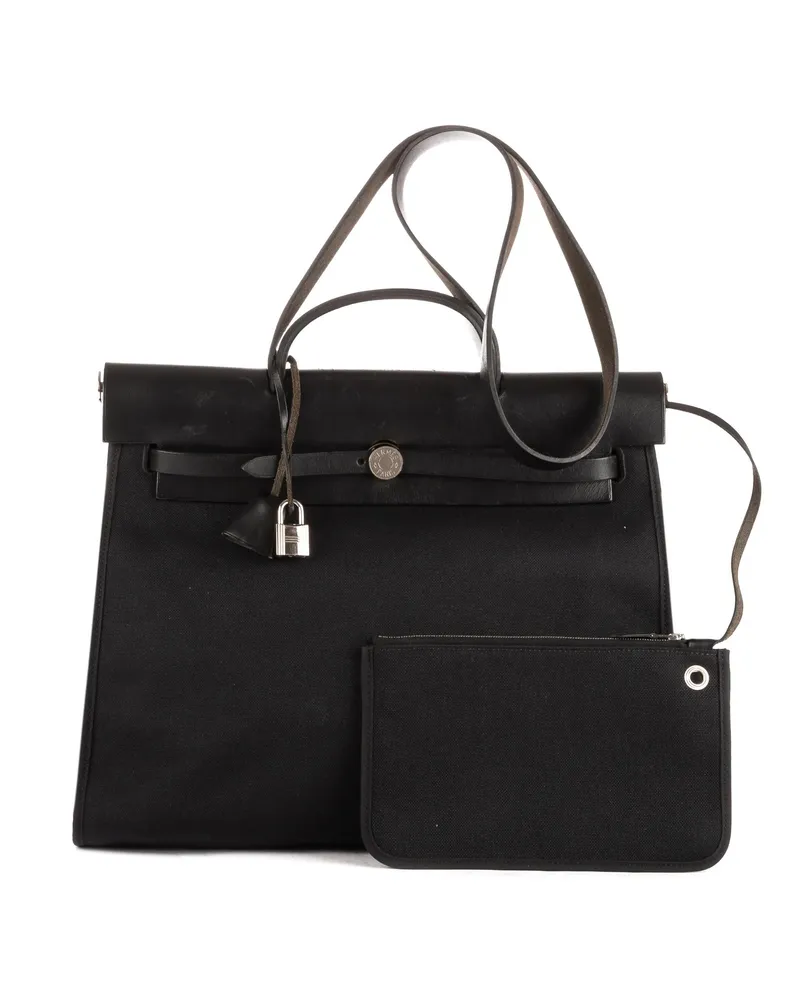 Hermès Crossbody Bags Herbag Zip 39 schwarz Schwarz