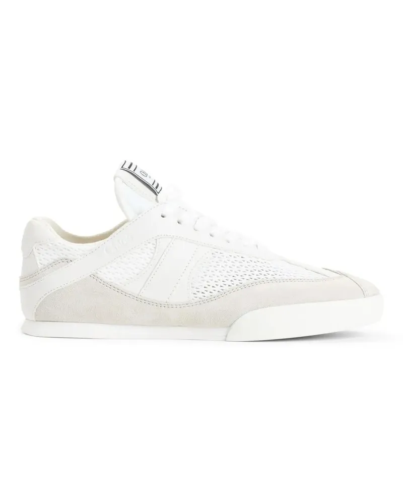 Chloé Low-Top Sneaker Kick White Textile Sneakers weiß Weiß