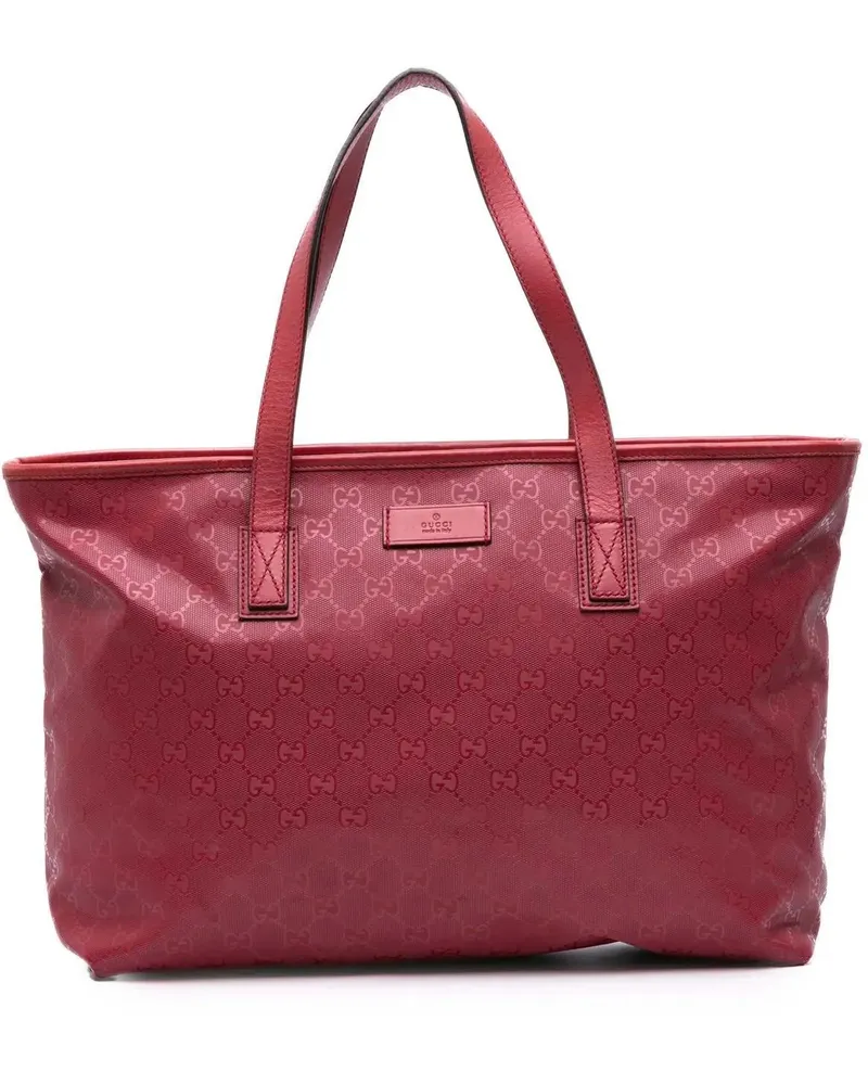 Gucci Shopper Medium GG Imprime Tote rot Rot