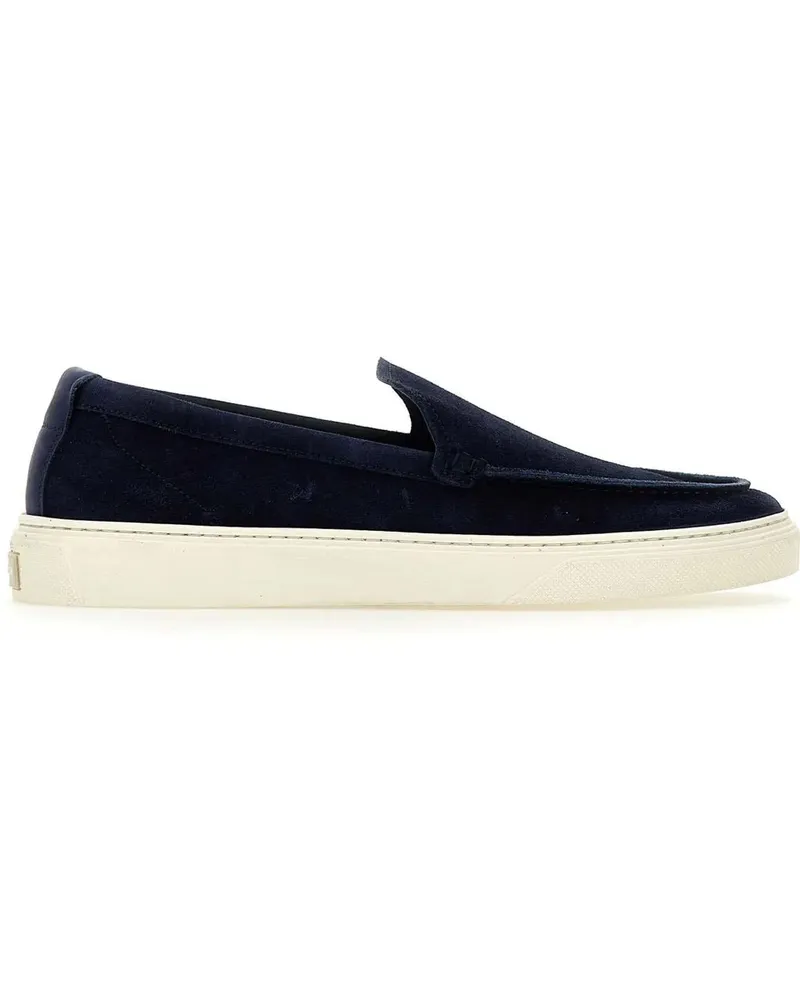 Woolrich Loafer Flat Shoes Blue schwarz Schwarz