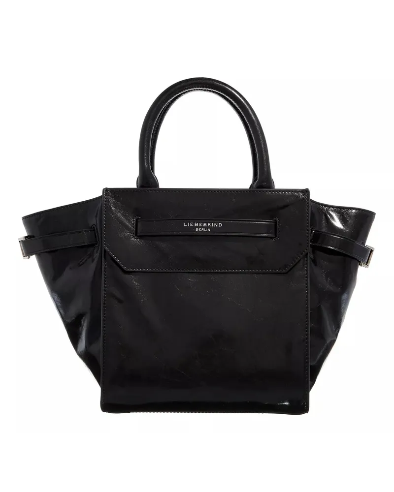 Liebeskind Tote Lora Paper Touch Crinkle Satchel M Schwarz