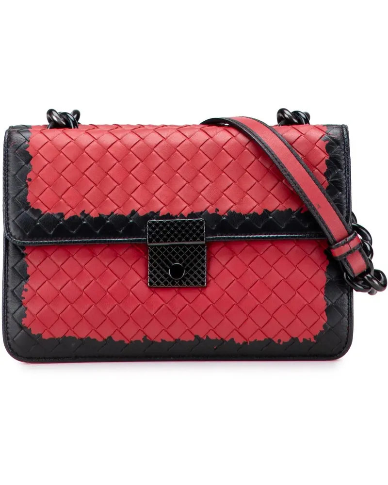 Bottega Veneta Hobo Bags Nappa Intrecciato Glass Shoulder Bag rot Rot