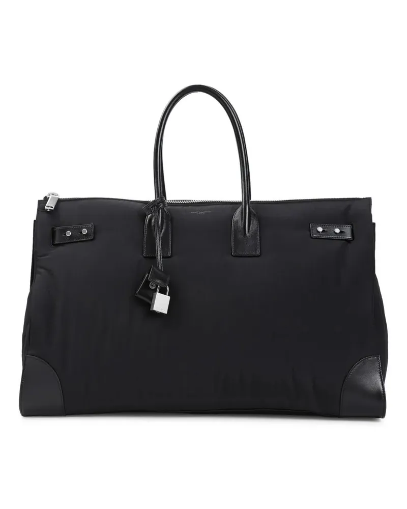 Saint Laurent Koffer Black Travel Bag With Spacious Interior And Smooth schwarz Schwarz