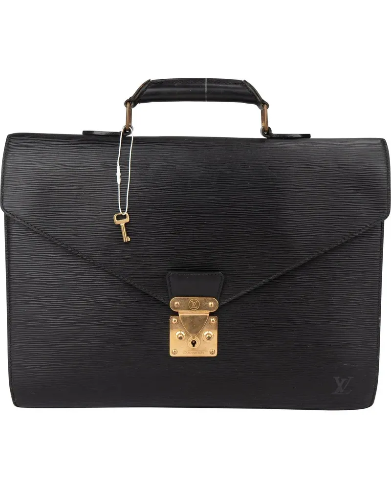 Louis Vuitton Crossbody Bags  Noir Epi Leather Serviette Business schwarz Schwarz