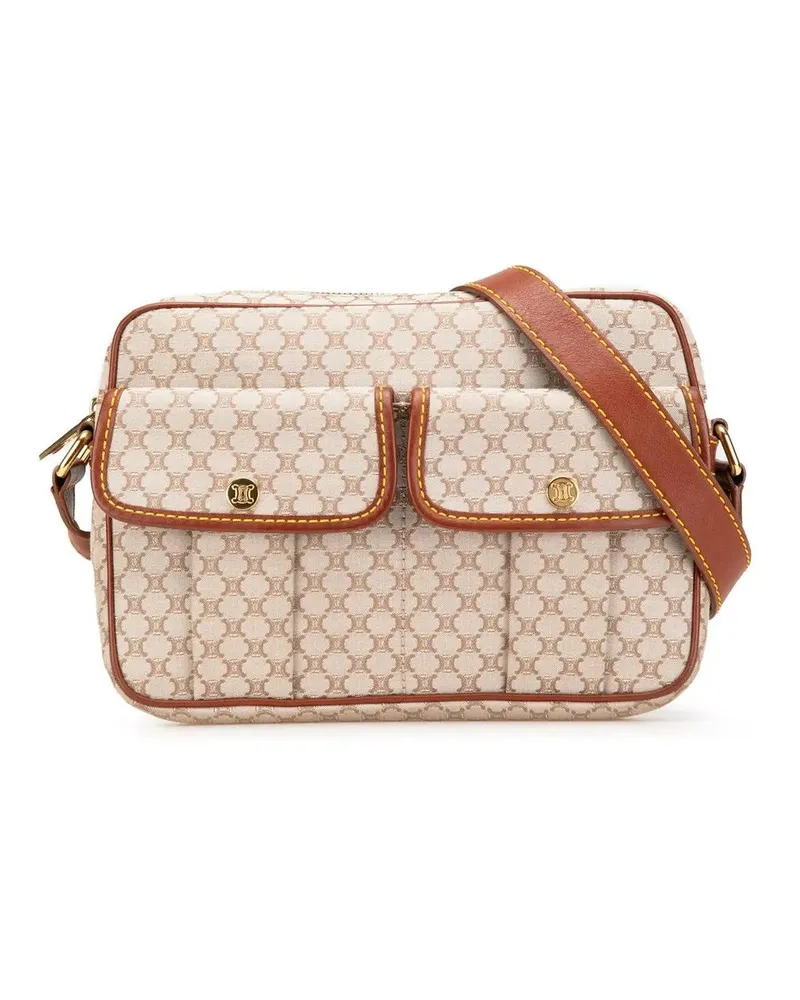 Celine Hobo Bags Macadam Canvas Crossbody braun Braun