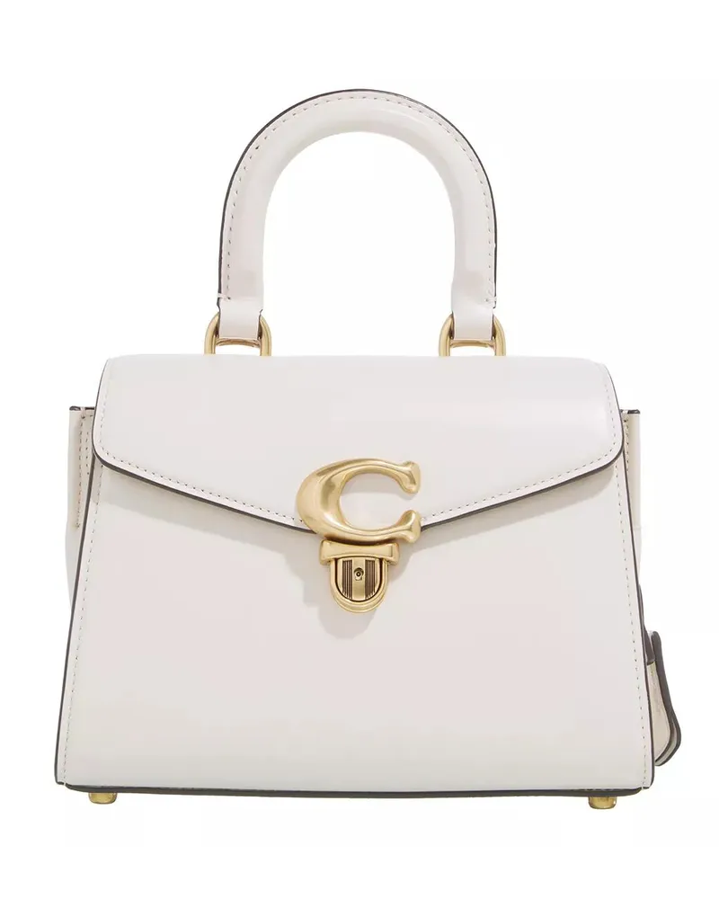 Coach Tote Luxe Refined Calf Leather Sammy Top Handle 21 Creme