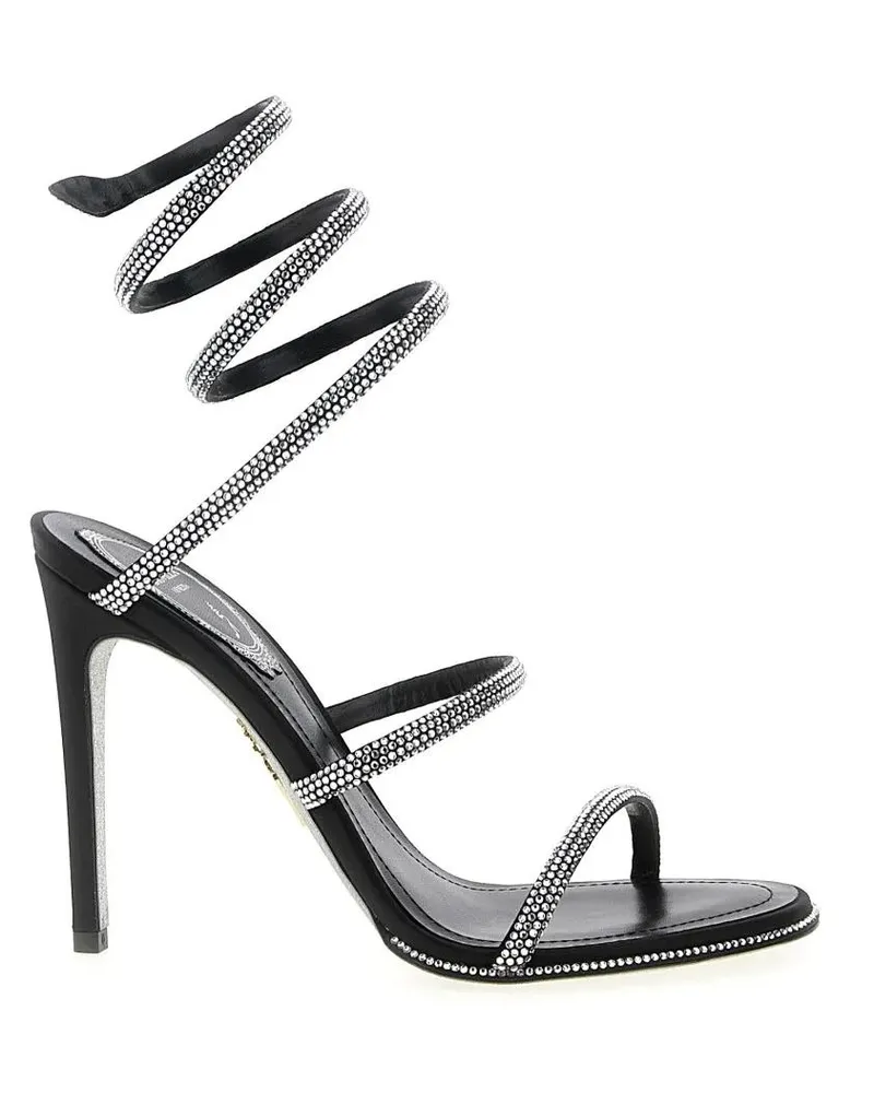 René Caovilla Sandalen 'Cleo' Sandals schwarz Schwarz
