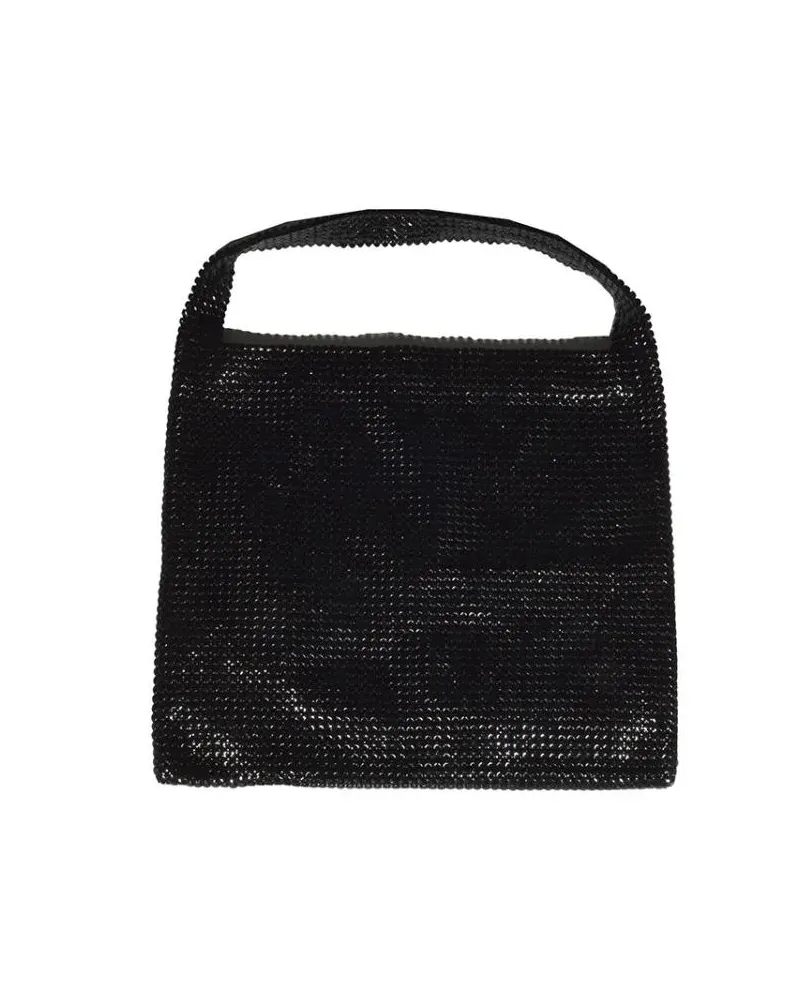 Paco Rabanne Crossbody Bags Medium Black Mesh Pixel Shoulder Bag schwarz Schwarz