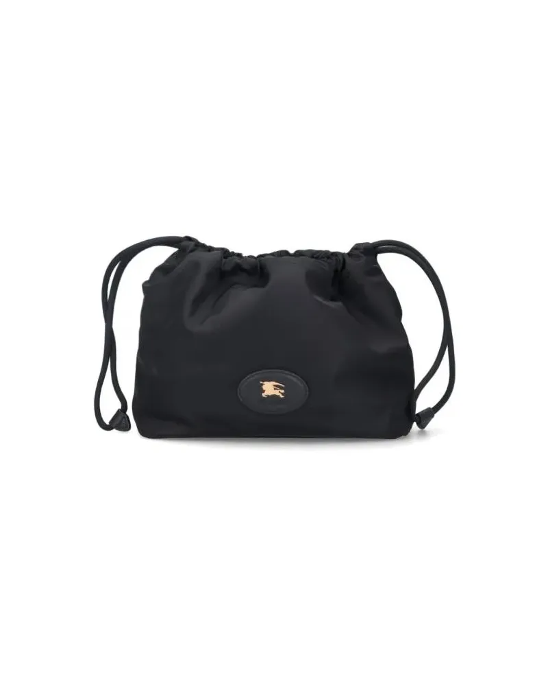 Burberry Clutches "Horseshoe" Pouch – Black schwarz Schwarz