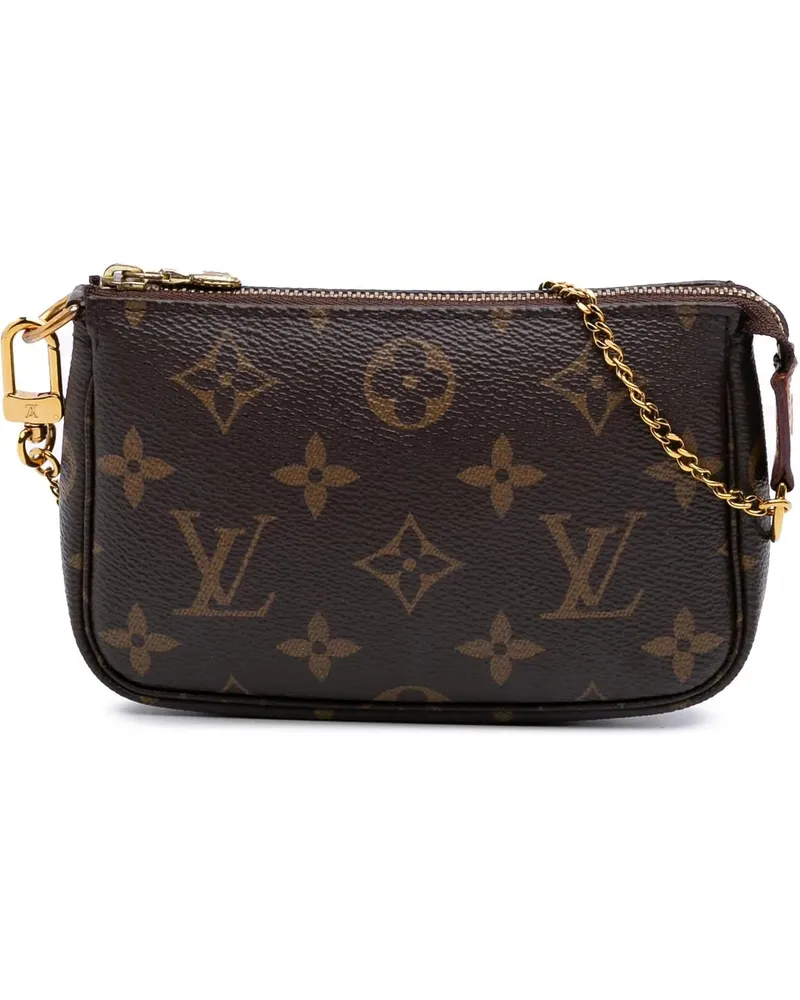 Louis Vuitton Crossbody Bags Monogram Mini Pochette Accessoires braun Braun