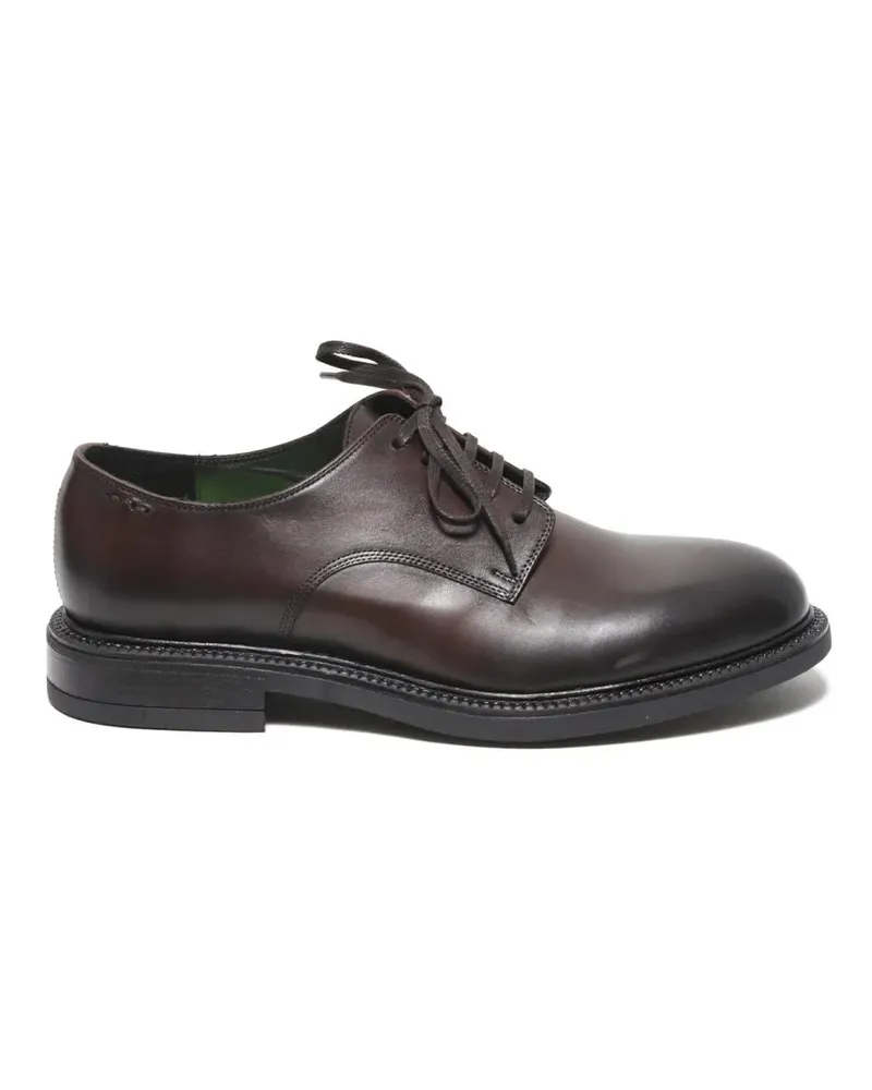 Alexander Hotto Derby In Soft Dark Brown Leather braun Braun