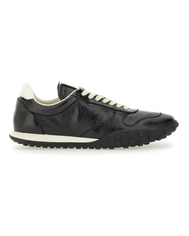 Jil Sander Low-Top Sneaker Low Leather Sneaker schwarz Schwarz