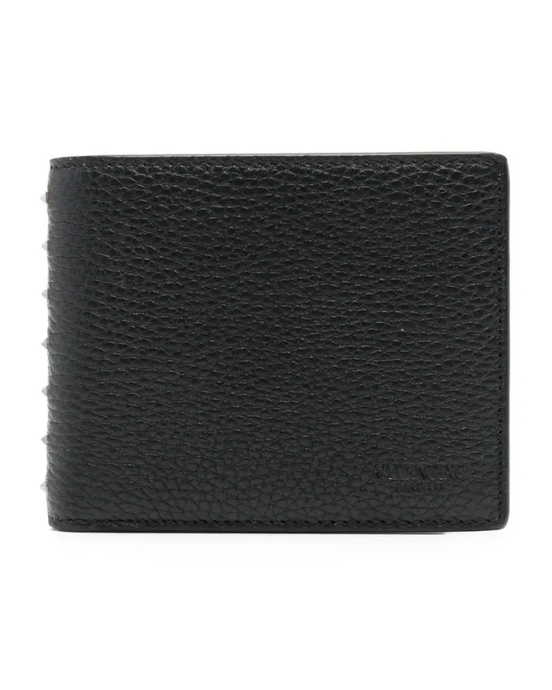 Valentino Garavani Portemonnaies Bi-Fold Leather Wallet With Internal Card Slots schwarz Schwarz