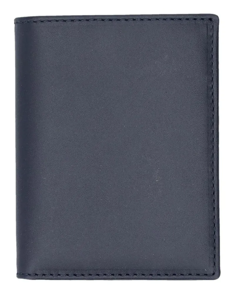 Comme des Garçons Portemonnaies Bifold Wallet With Smooth Matte Finish grau Grau