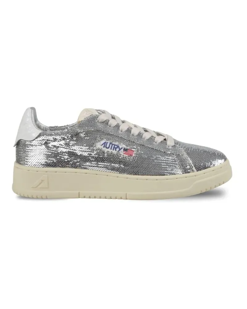 AUTRY Low-Top Sneaker Low-Top White Sneakers With Silhouette grau Grau