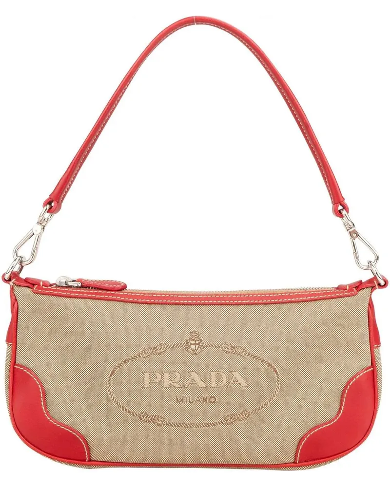 Prada Crossbody Bags  Classic Jacquard Mini Handbag bunt Bunt