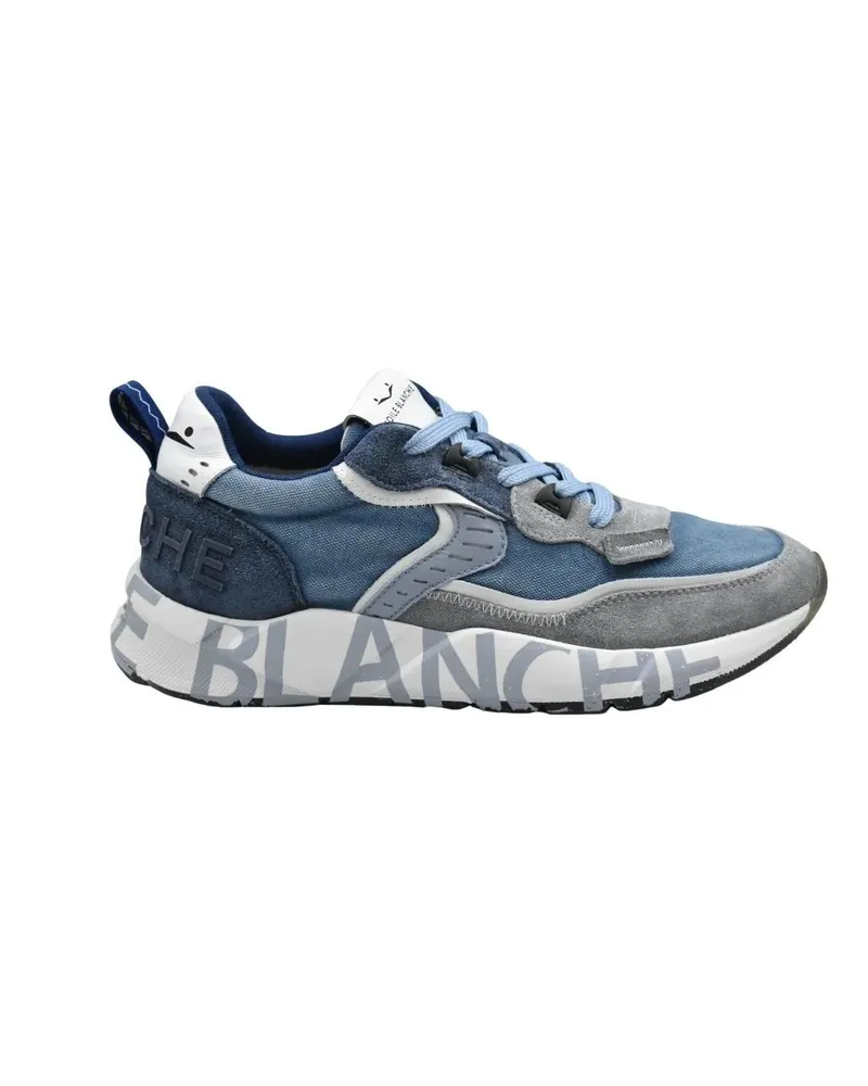 Voile Blanche Low-Top Sneaker Sneakers In Grey-Indigo With Laced Closure blau Blau