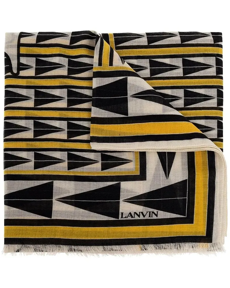 Lanvin Tücher & Schals  Wool Scarf gelb Gelb