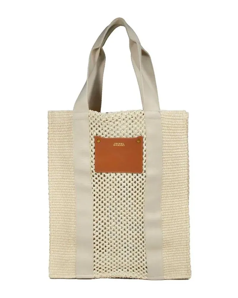 Isabel Marant Shopper & Totes Aruba Small Beige Raffia Handbag beige Beige