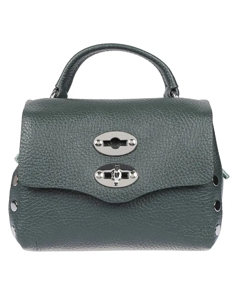 Zanellato Crossbody Bags Postina Daily Night Baby Leather Bag grün Grün