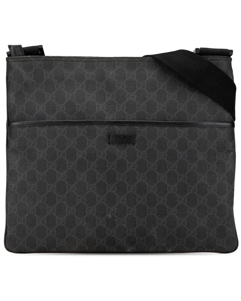 Gucci Hobo Bags GG Supreme Crossbody schwarz Schwarz