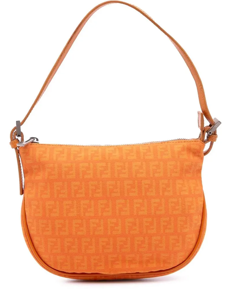 Fendi Hobo Bags Zucchino Canvas Hobo orange Orange