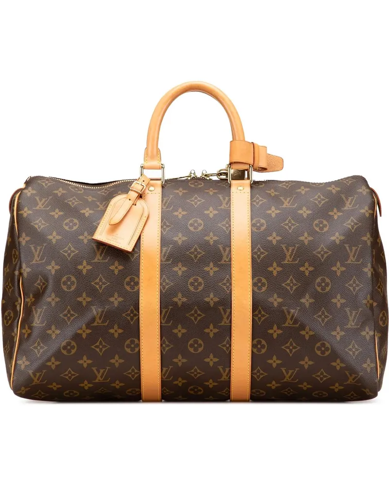 Louis Vuitton Weekender Monogram Keepall 45 braun Braun