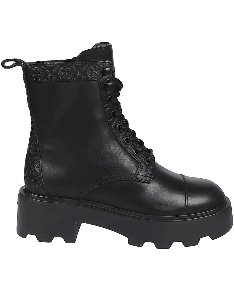Tory Burch Stiefel T Monogram Ankle Boots Black schwarz Schwarz