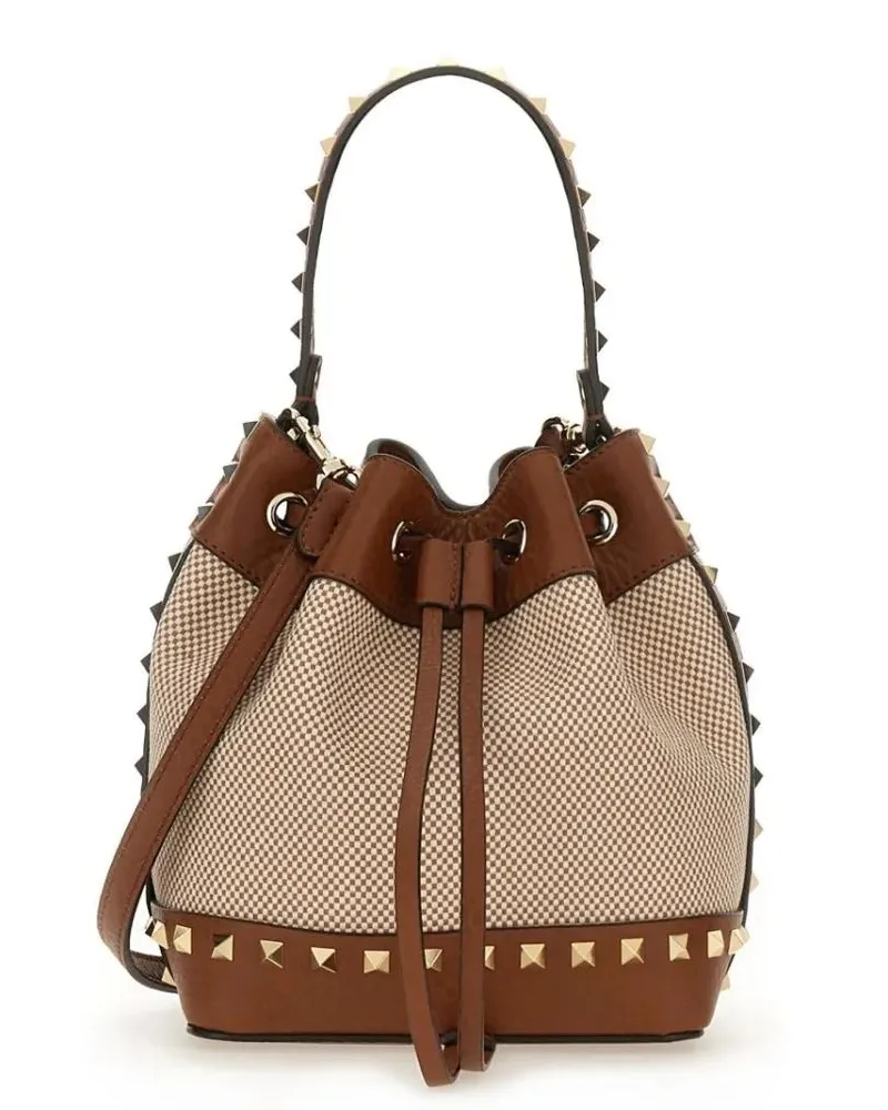 Valentino Garavani Beuteltaschen "Rockstud" Bag braun Braun