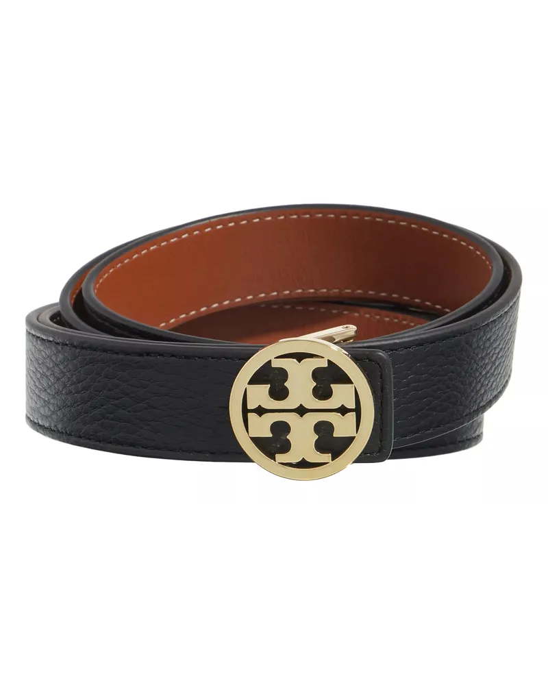 Tory Burch Gürtel 1" Miller Reversible Belt schwarz Schwarz