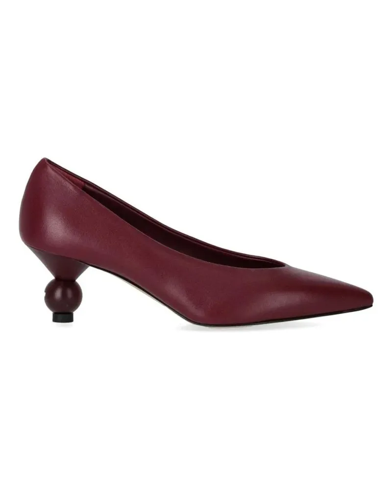 Max Mara Hohe Schuhe Renza Burgundy Pump rot Rot